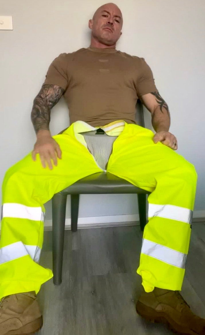 Dunlop Hi Vis waterproof trousers
