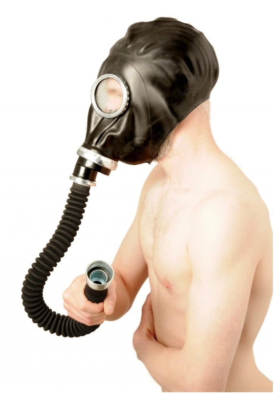 Ensemble masque à gaz russe noir GP5
